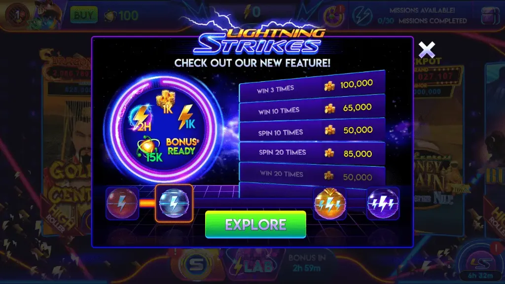 lightning link pokies bonus