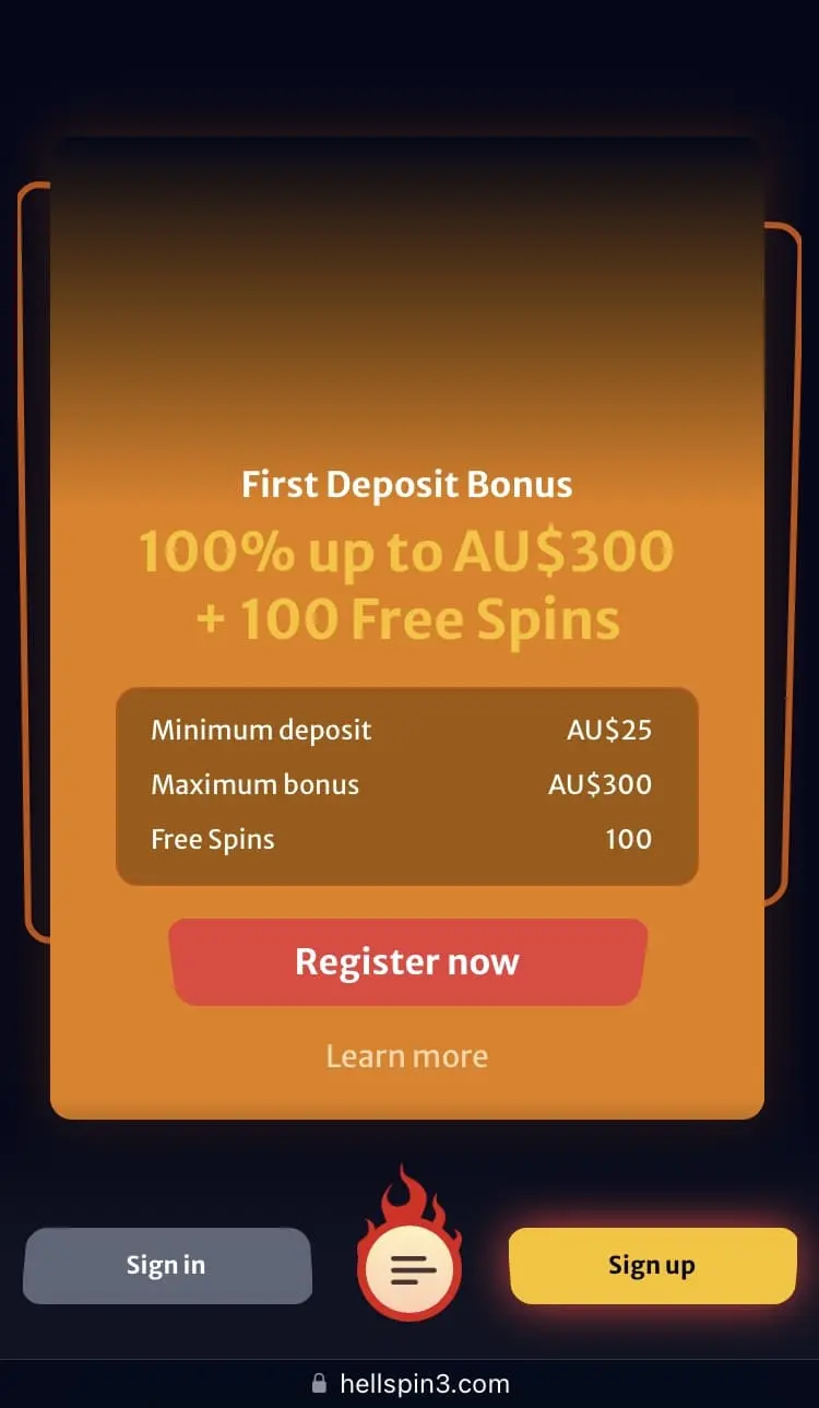 Hellspin casino bonus