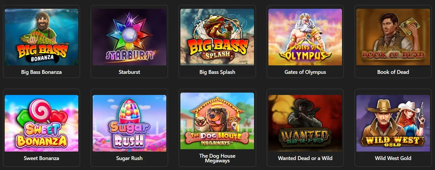 Pokies 111 games selection – selection of popular slots like Big Bass Bonanza, Gates of Olympus, Sweet Bonanza, and Book of Dead
