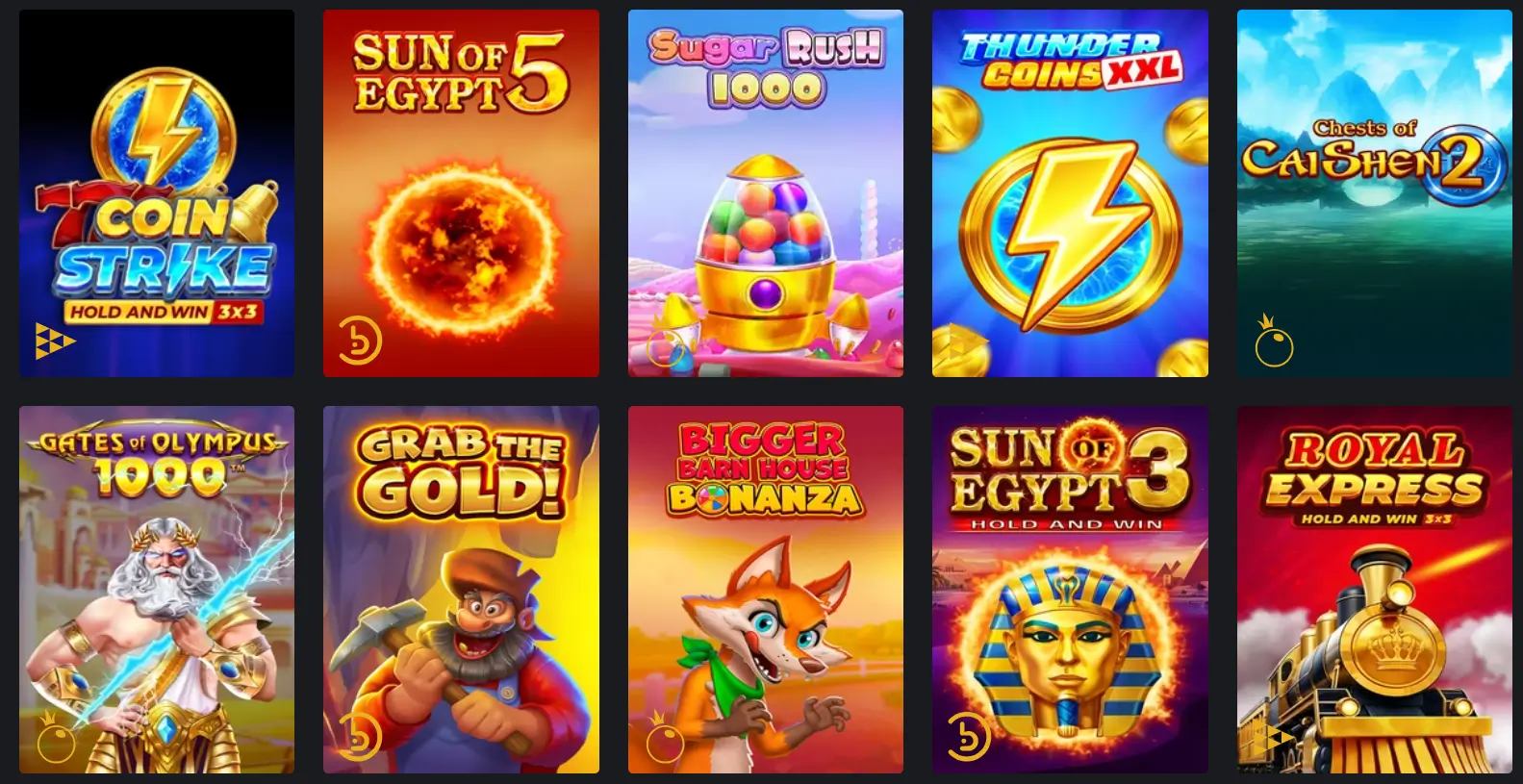 Royal Reels Pokies slot selection – popular slots including Sun of Egypt, Sugar Rush, Grab the Gold, and Royal Express