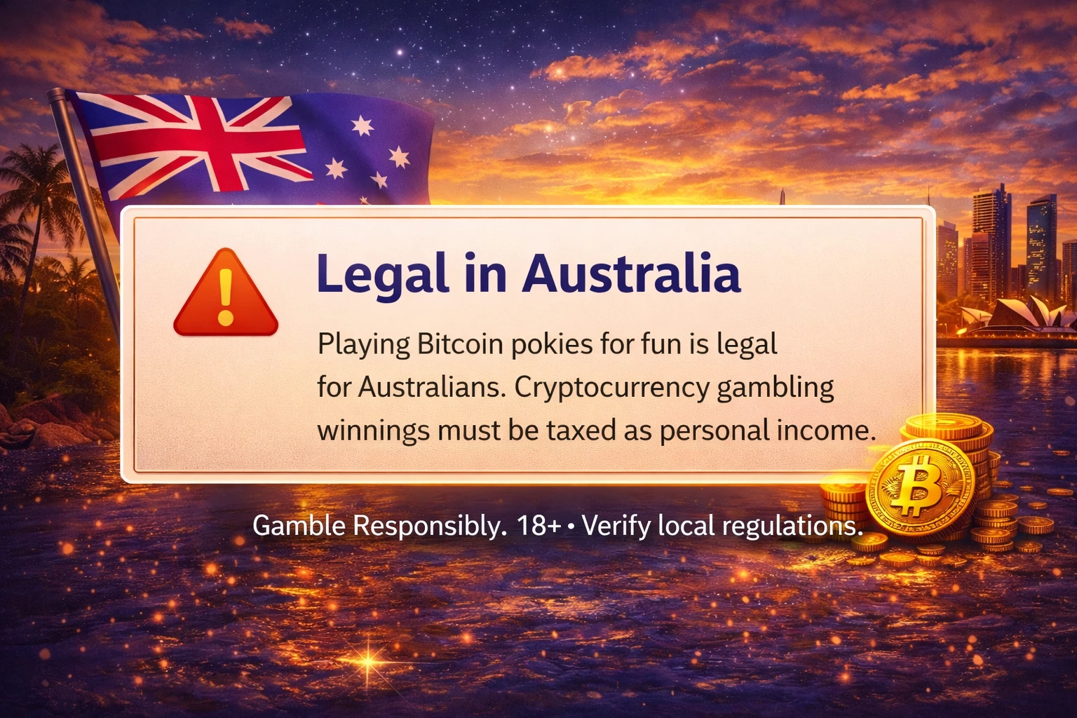 bitcoin pokies alert